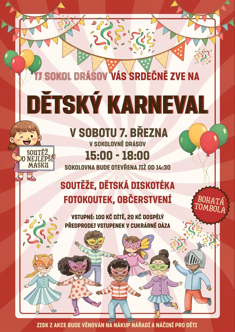Plakát na dětský karneval